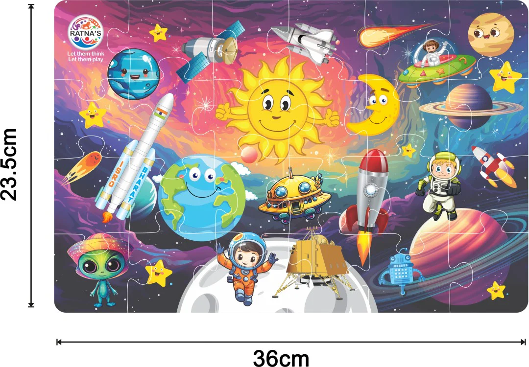 Ratna's Chandrayaan Little Jigsaw Puzzle 24 Pieces for Kids 3+ Years - Image 2