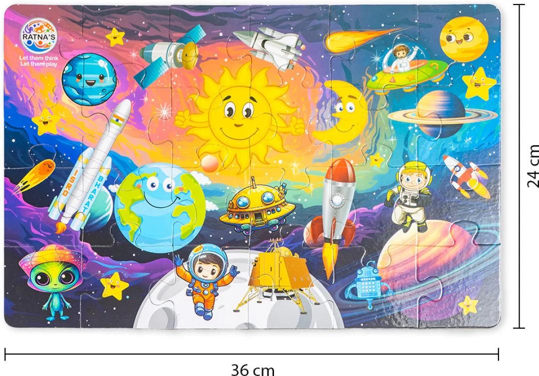 Ratna's Chandrayaan Little Jigsaw Puzzle 24 Pieces for Kids 3+ Years - Image 6