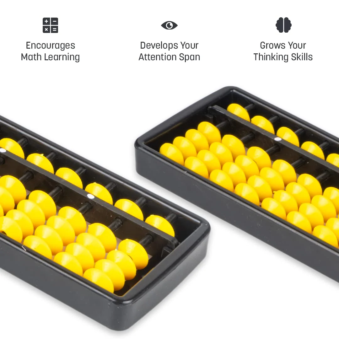 Ratna's Colourful Abacus 17 Rod Tool for Kids Enhance Counting Skills and Mathematics Educational Toy (Multicolor) - Image 4