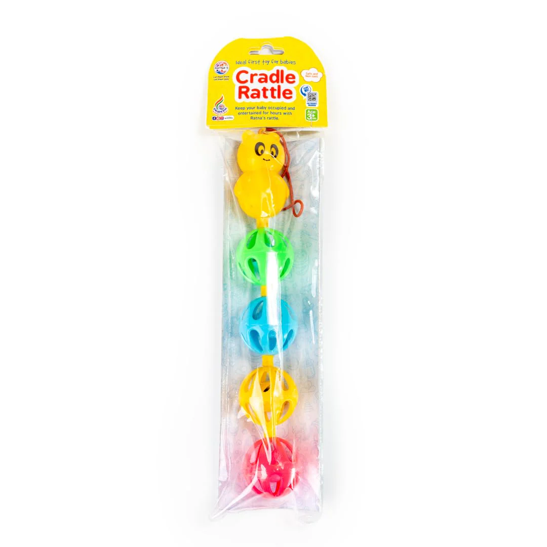 Ratna's Cradle Rattle with Rattling Sound Upon Shaking | Safe & Non Toxic Hanging Rattle Toy Multicolor for Infants & New Born Babies - Image 3