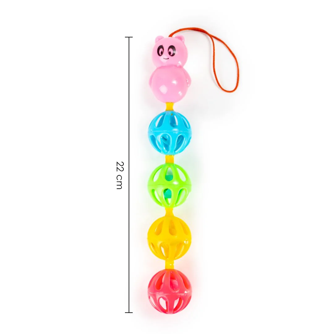 Ratna's Cradle Rattle with Rattling Sound Upon Shaking | Safe & Non Toxic Hanging Rattle Toy Multicolor for Infants & New Born Babies - Image 4