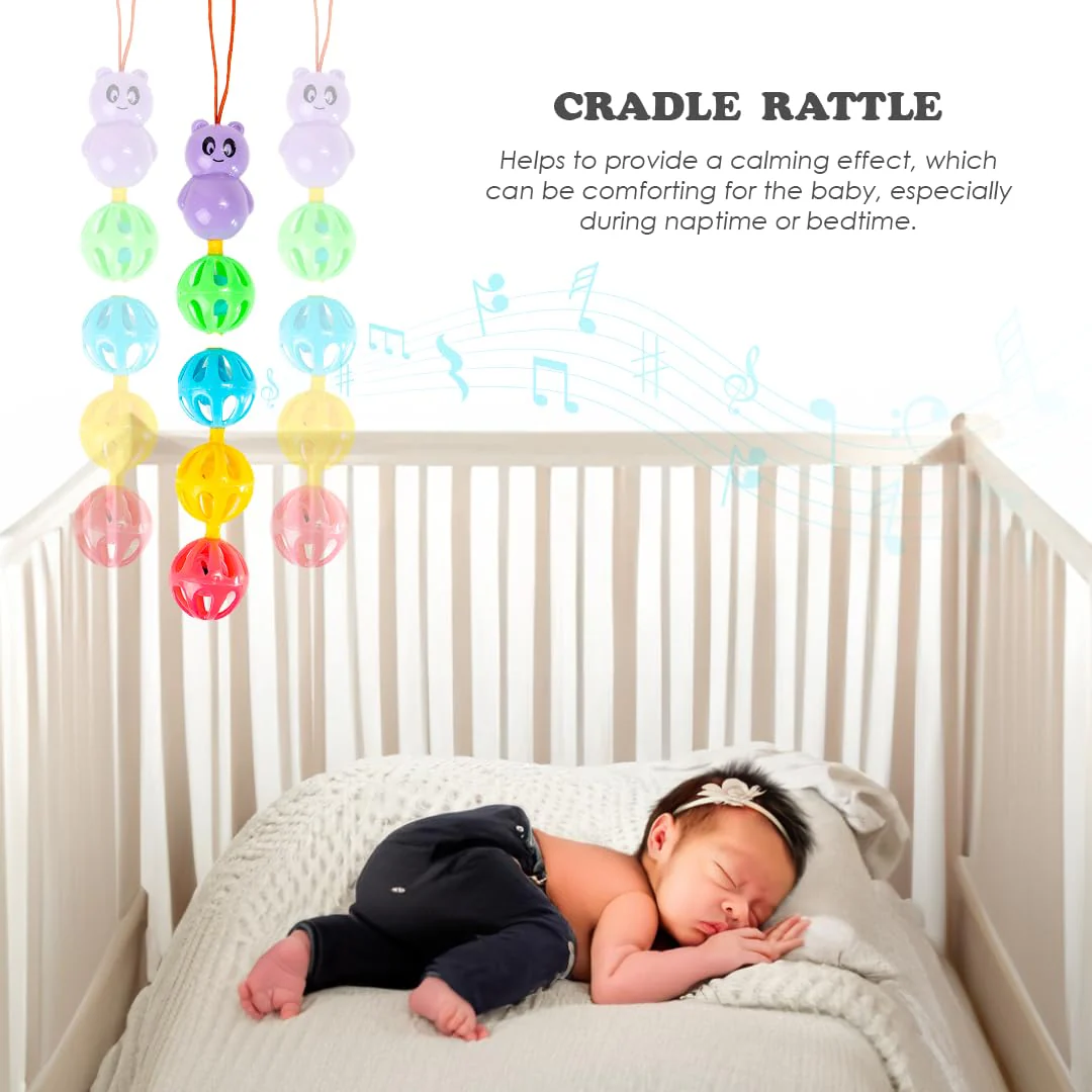 Ratna's Cradle Rattle with Rattling Sound Upon Shaking | Safe & Non Toxic Hanging Rattle Toy Multicolor for Infants & New Born Babies - Image 5