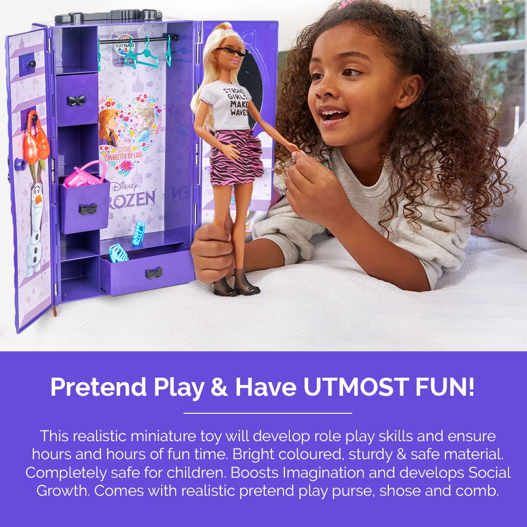 Ratna's Disney Frozen My First Cupboard Storewell Wardrobe Pretend Play Role Play Toy for Kids - Image 4