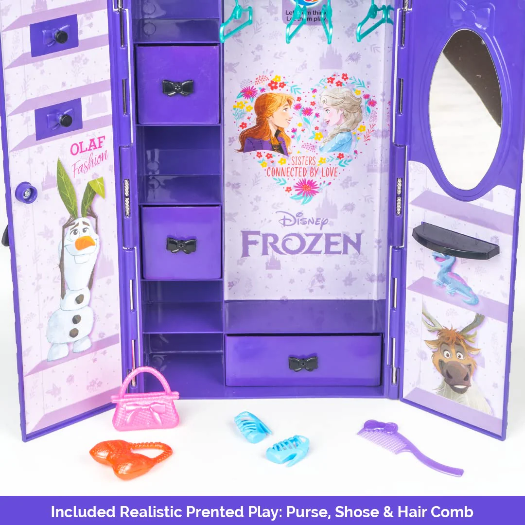 Ratna's Disney Frozen My First Cupboard Storewell Wardrobe Pretend Play Role Play Toy for Kids - Image 6