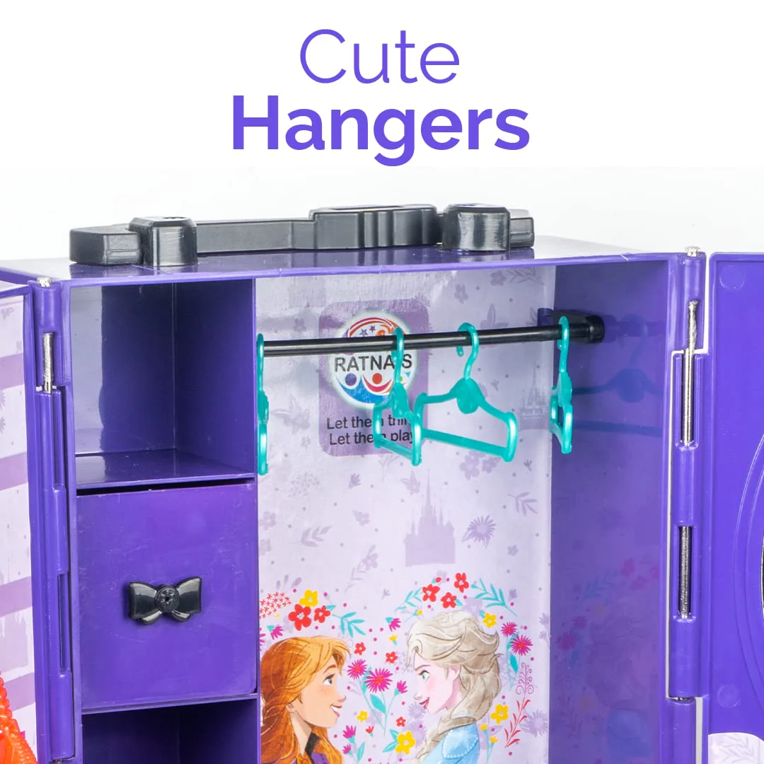 Ratna's Disney Frozen My First Cupboard Storewell Wardrobe Pretend Play Role Play Toy for Kids - Image 8
