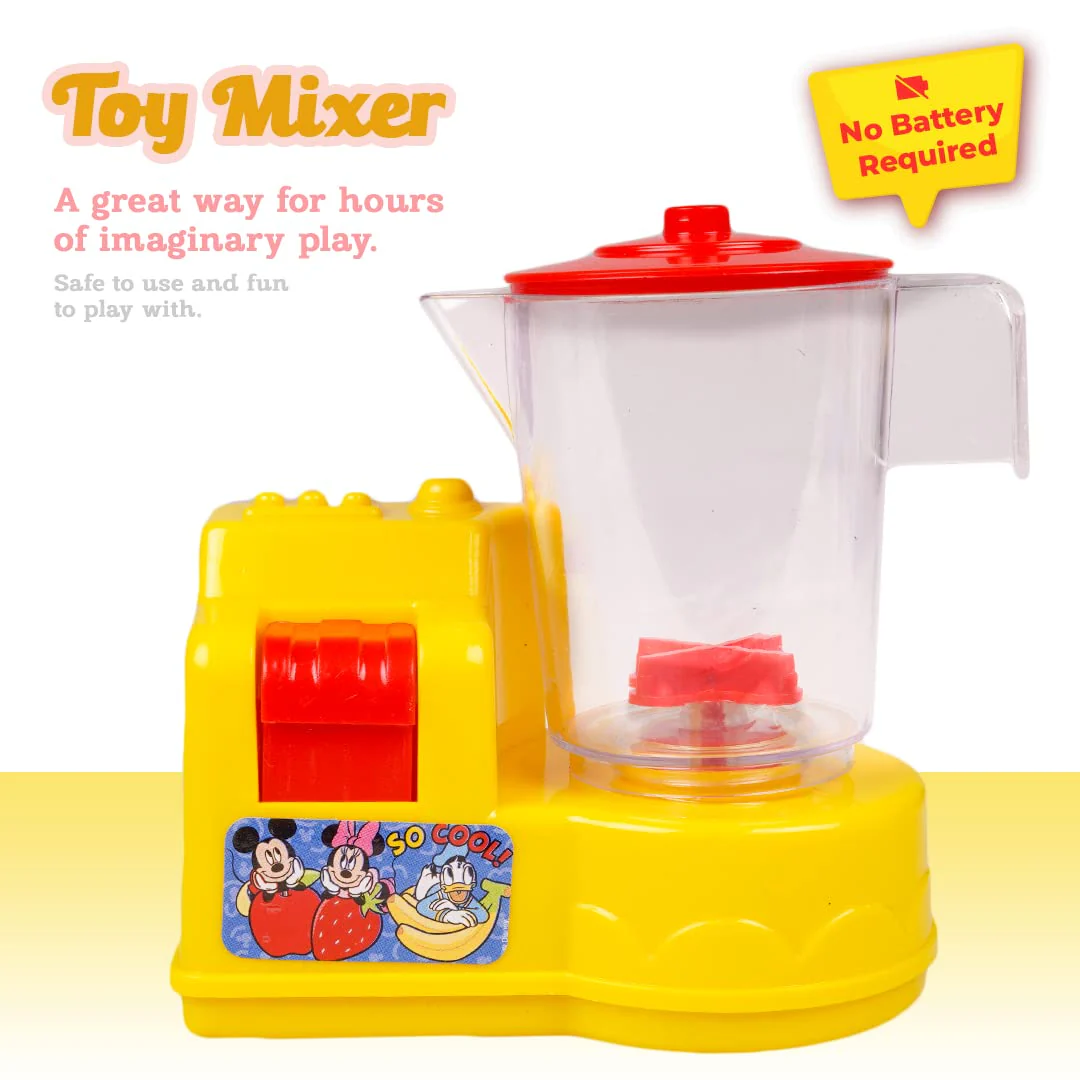 Ratna's Disney Mickey & Friends Themed Toy Mixer | Real Operating Plastic Kitchen Toy Mixer for Kids - Image 2