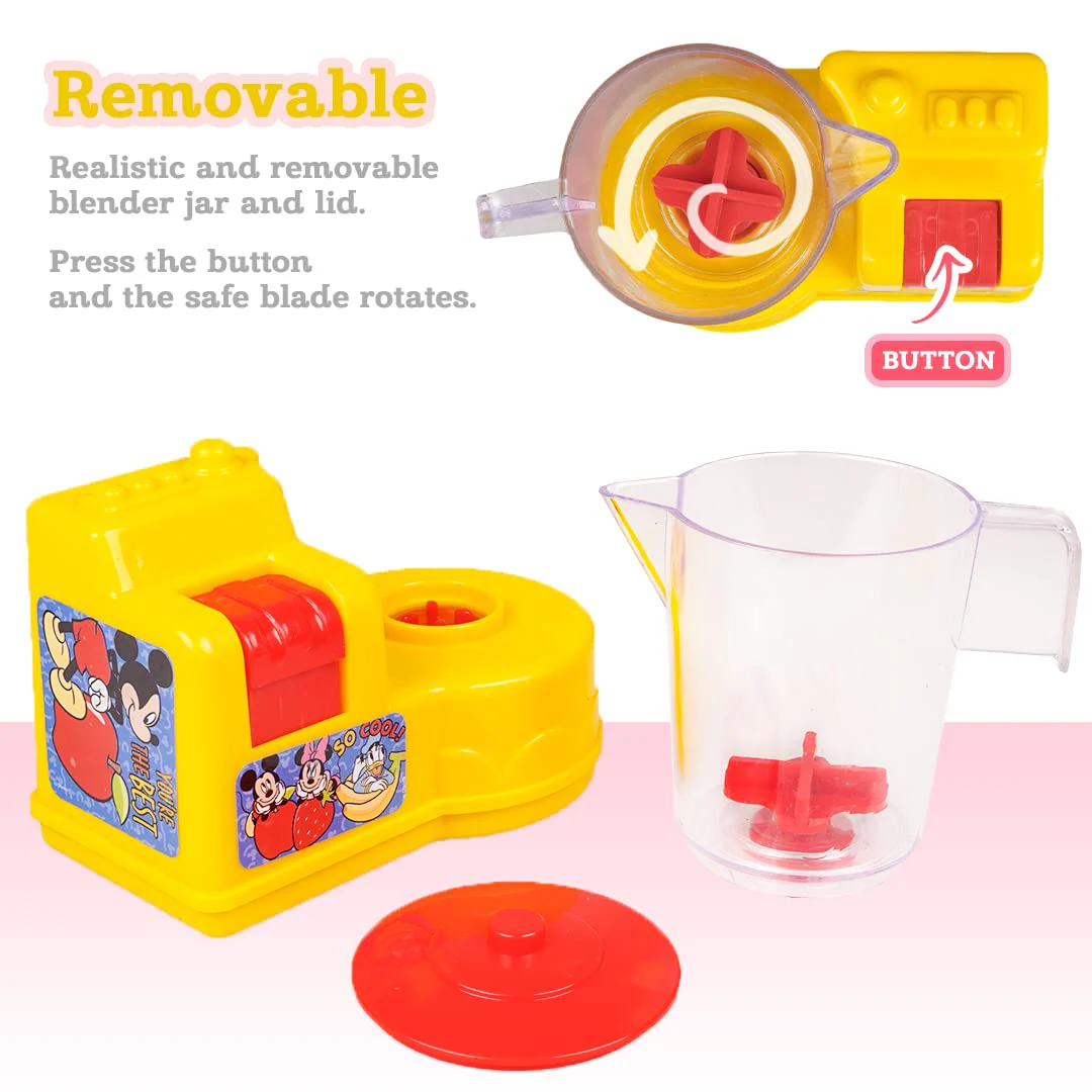Ratna's Disney Mickey & Friends Themed Toy Mixer | Real Operating Plastic Kitchen Toy Mixer for Kids - Image 4