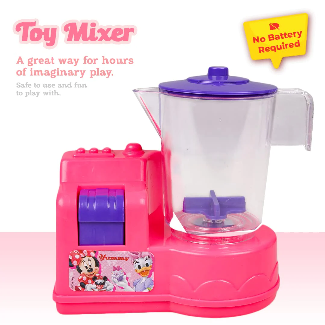 Ratna's Disney Minnie Mouse Toy Mixer | Real Operating Plastic Kitchen Mixer Toy for Kids - Image 2