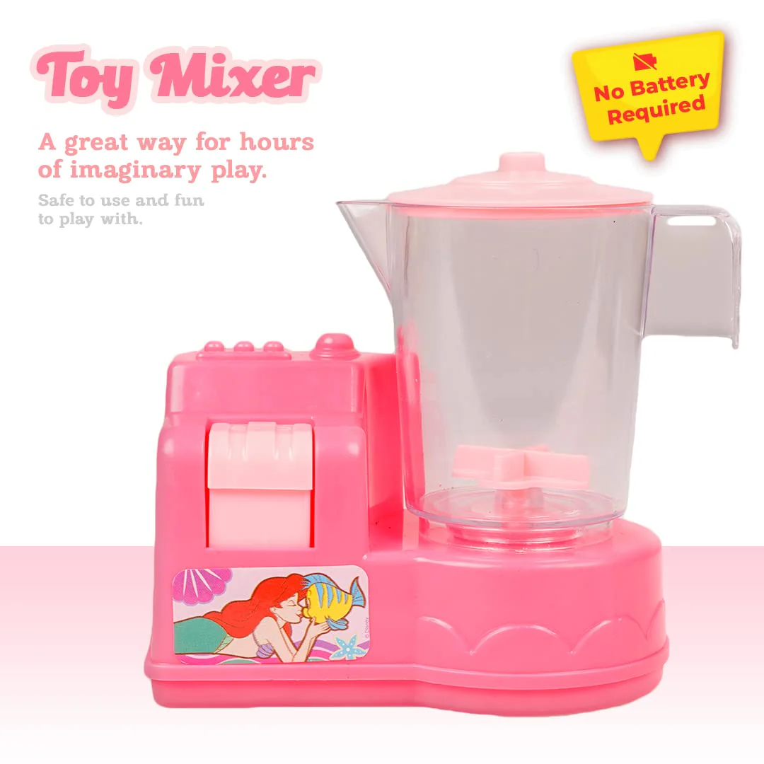 Ratna's Disney Princess Themed Toy Mixer | Real Operating Plastic Kitchen Toy Mixer for Kids - Image 2