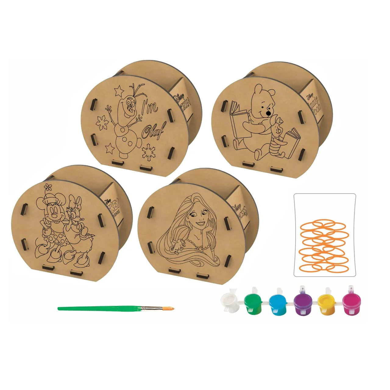 Ratna's Disney Wooden Pen Stand | Attractive DIY Paint Kit for Kids - Image 2