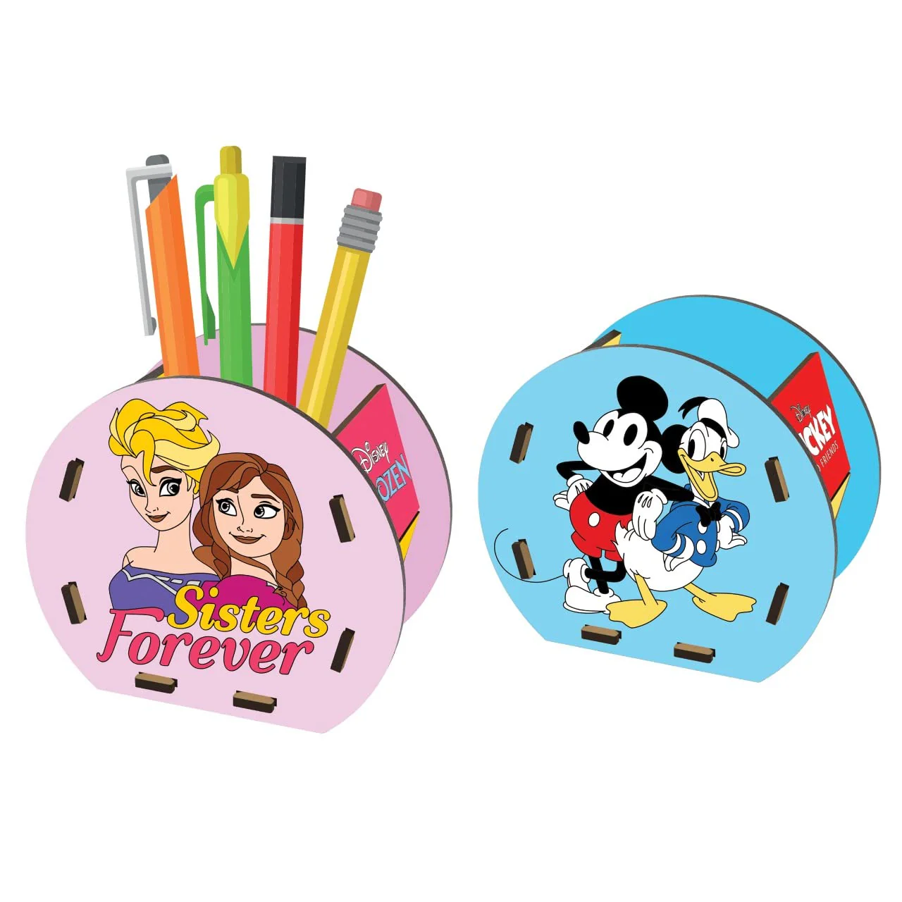 Ratna's Disney Wooden Pen Stand | Attractive DIY Paint Kit for Kids - Image 3