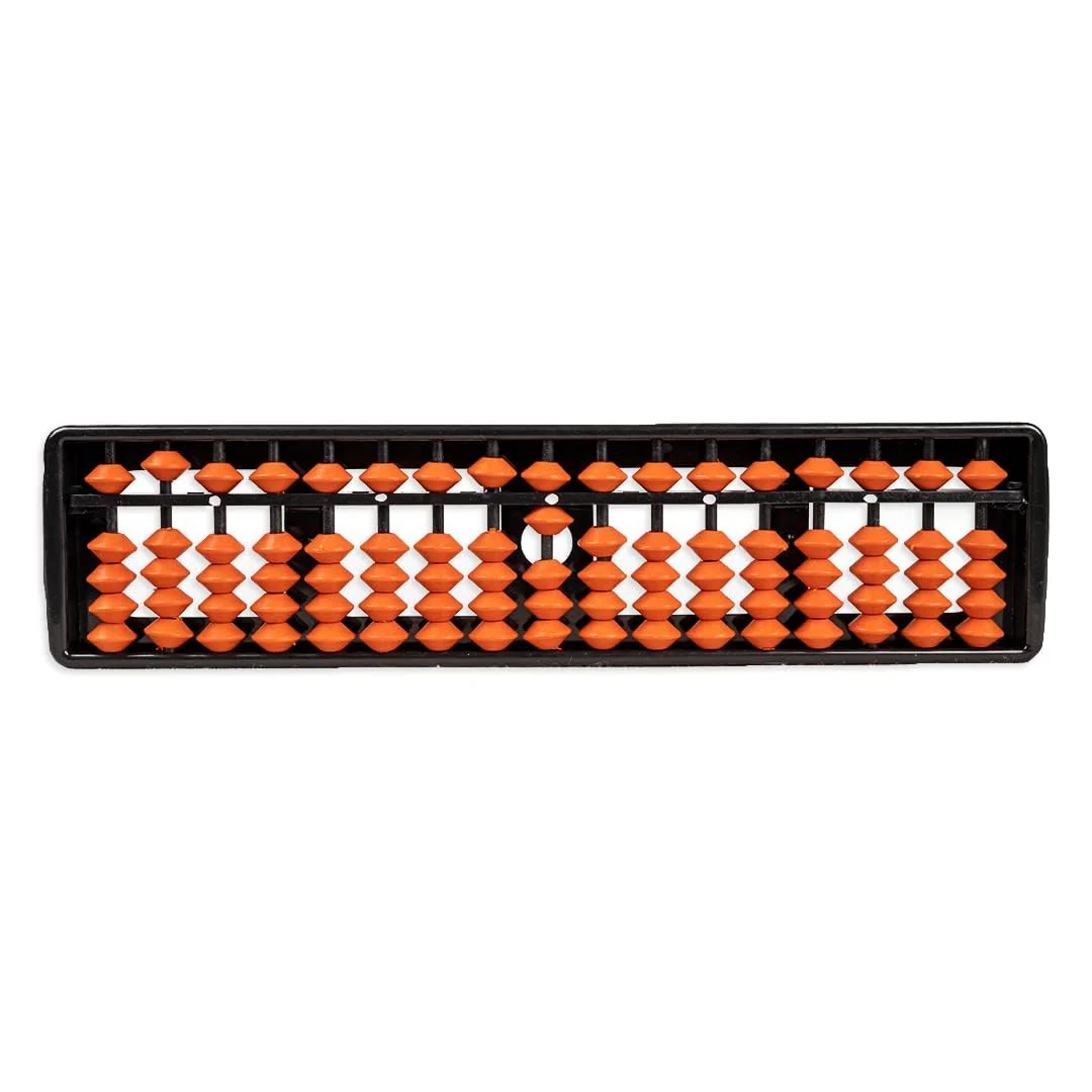 Ratna's Educational Abacus 17 Rod Brown Color Abacus Tool for Kids to Enhance Their Counting Skills and Mathematics Multicolor