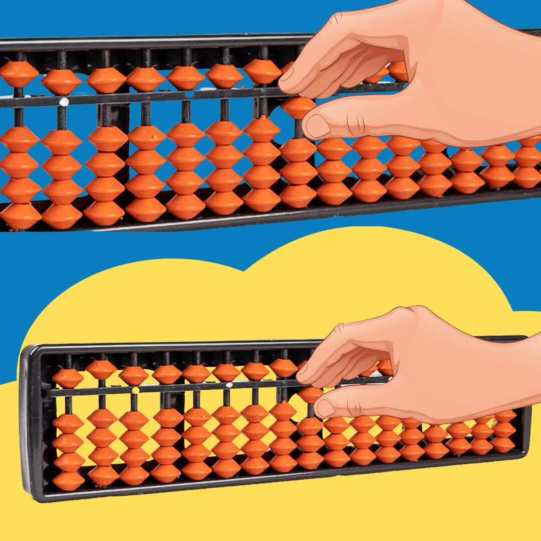 Ratna's Educational Abacus 17 Rod Brown Color Abacus Tool for Kids to Enhance Their Counting Skills and Mathematics Multicolor - Image 3