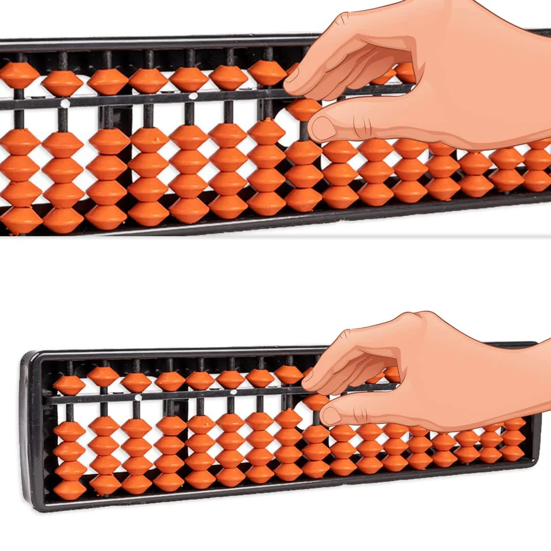 Ratna's Educational Abacus 17 Rod Brown Color Abacus Tool for Kids to Enhance Their Counting Skills and Mathematics Multicolor - Image 5