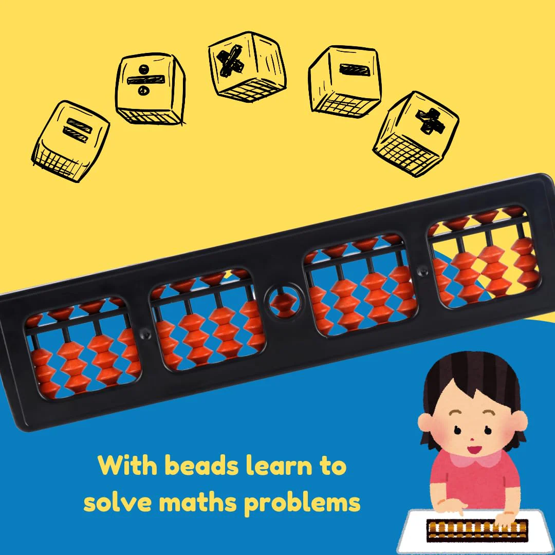 Ratna's Educational Abacus 17 Rod Brown Color Abacus Tool for Kids to Enhance Their Counting Skills and Mathematics Multicolor - Image 6