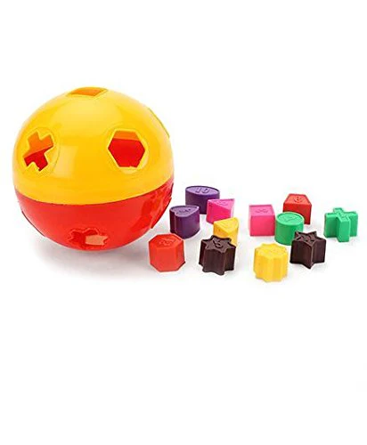 Ratna's Educational Puzzle Ball for Kids 2 in 1. Let Them Learn time with Shapes - Multicolor - Image 2