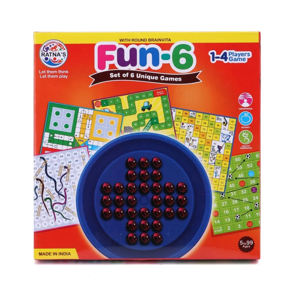 Ratna's Fun 6 - Set of 6 Unique Games