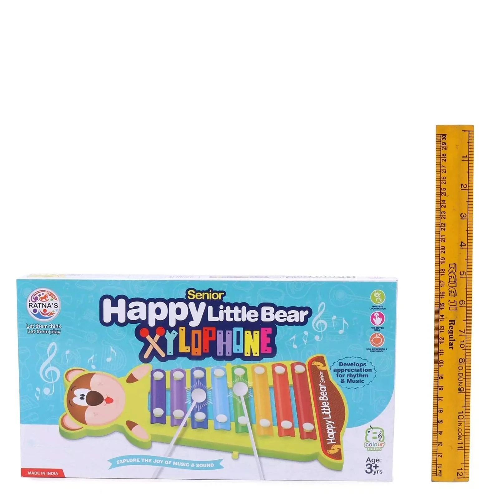 Ratna's Happy Little Bear Xylophone Senior for Kids 8+ Months - Image 4