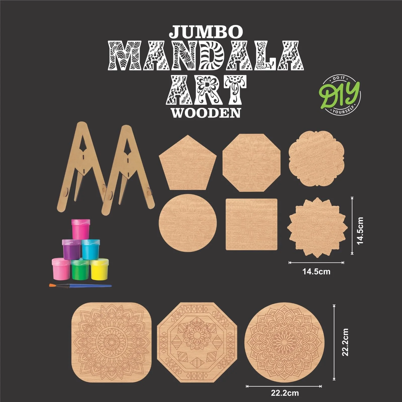 Ratna's Jumbo Mandala Art Wooden - Image 5