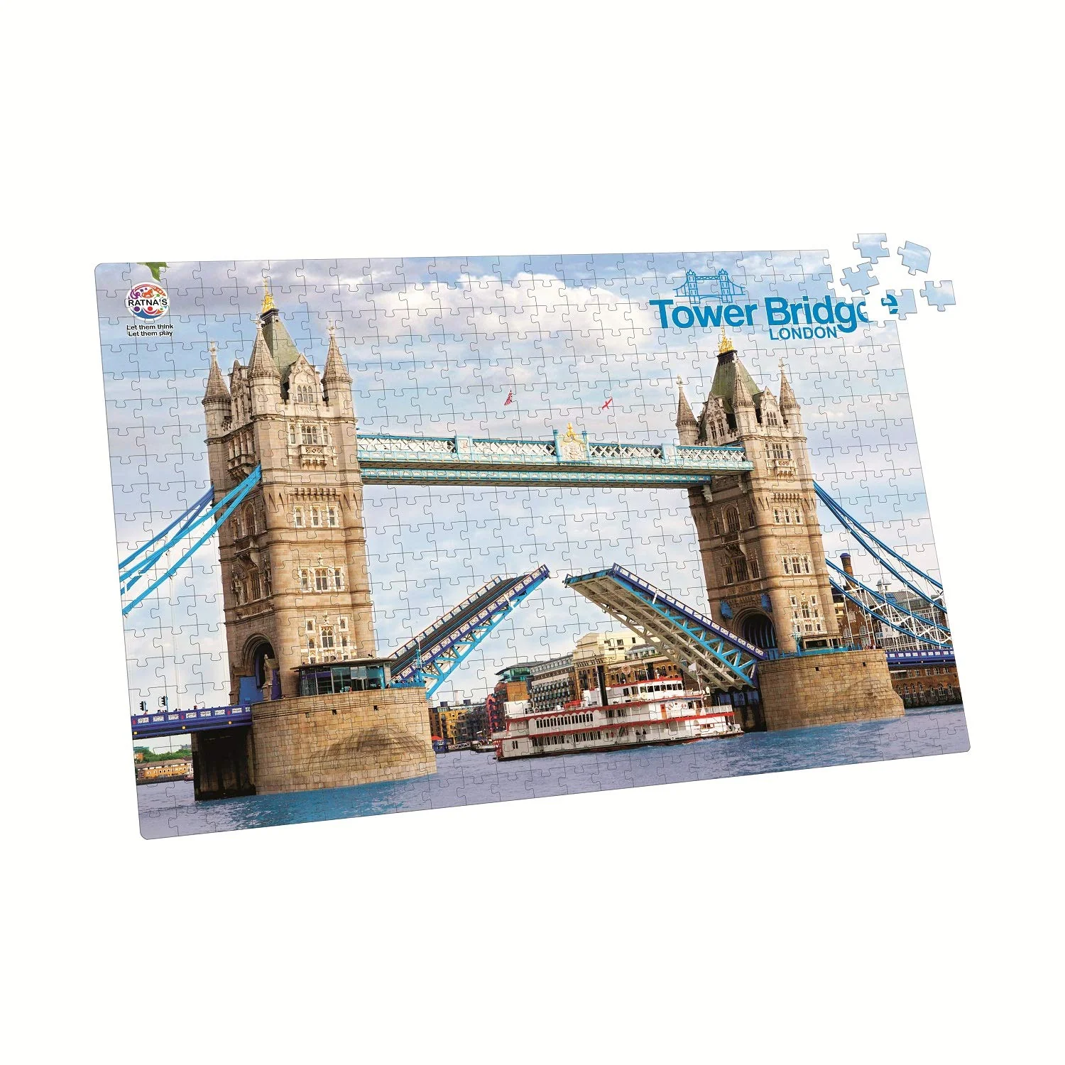 Ratna's London Tower Bridge 500 Pieces Floor Jigsaw Puzzle (Size: 98 cm * 67 cm) - Image 2