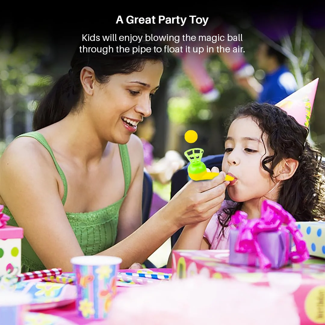 Ratna's Magic Blow Pipe Set of 2 Floating Ball Creative Magic Blowing Ball Toy Party Game for Kids & Adults - Image 3