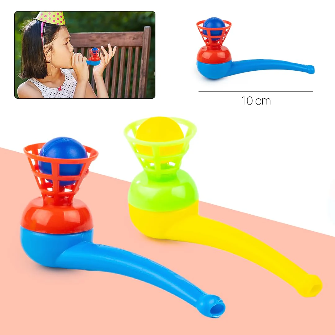 Ratna's Magic Blow Pipe Set of 2 Floating Ball Creative Magic Blowing Ball Toy Party Game for Kids & Adults - Image 4