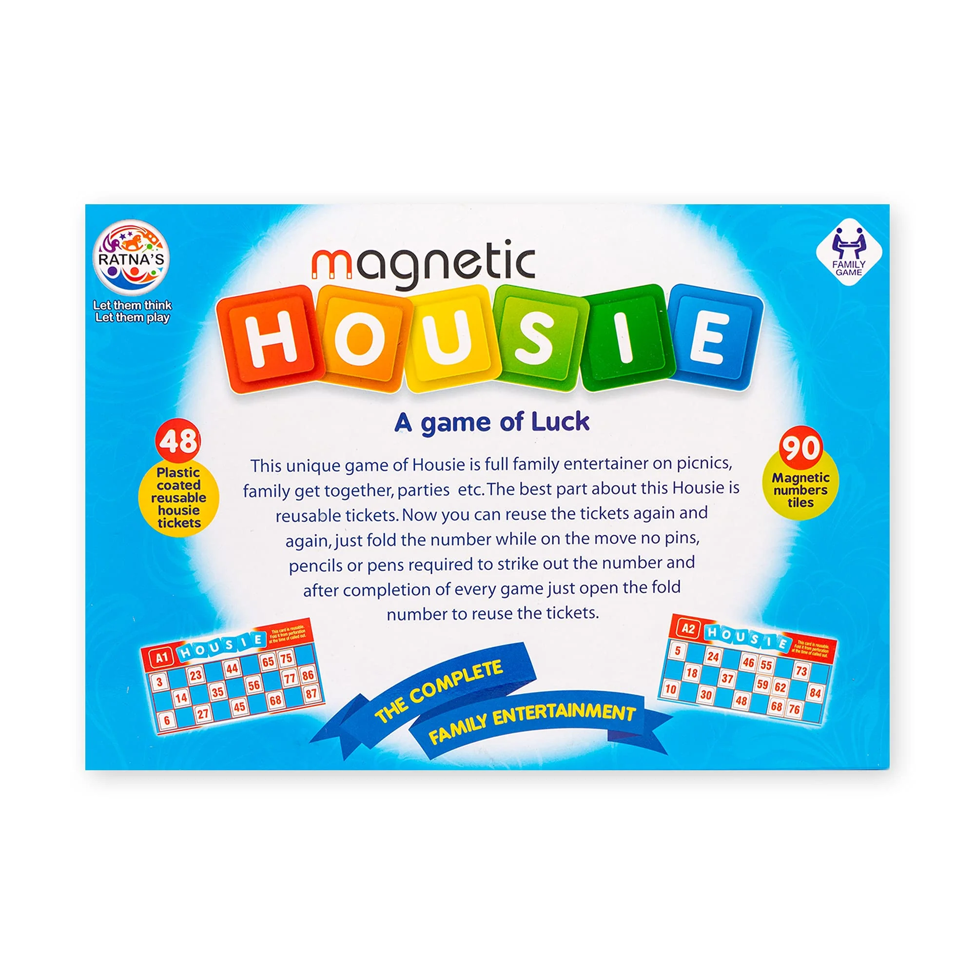 Ratna's Magnetic Housie Game with 48 Reusable Cards - Image 4