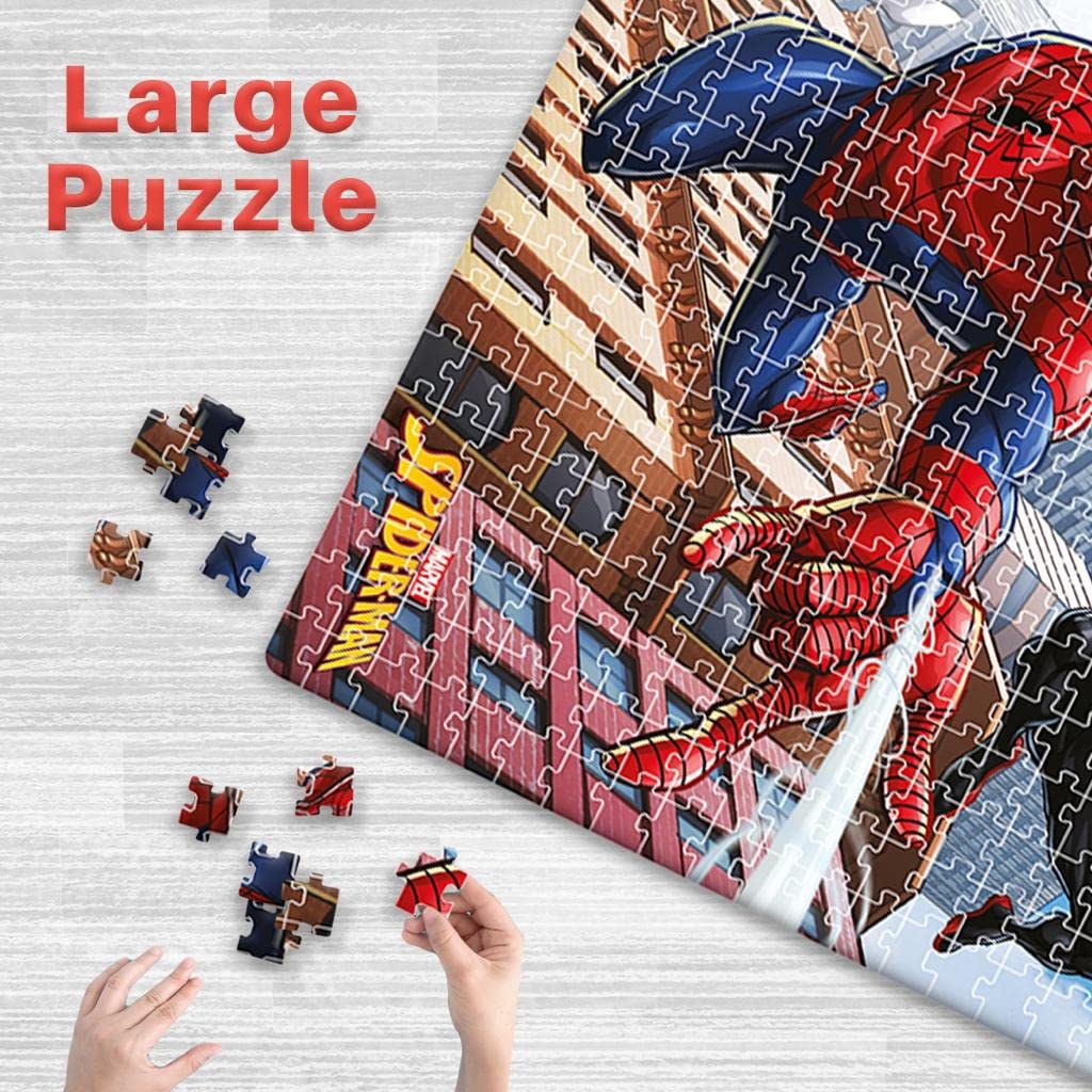 Ratna's Marvel Spiderman 500 Pieces Jumbo Floor Jigsaw Puzzle (Size: 98 cm x 67 cm) - Image 3