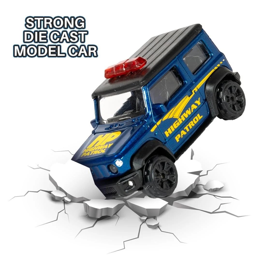Ratna's Mini Thar Highway Patrol Diecast Model Toy Vehicle Jeep Car - Image 4