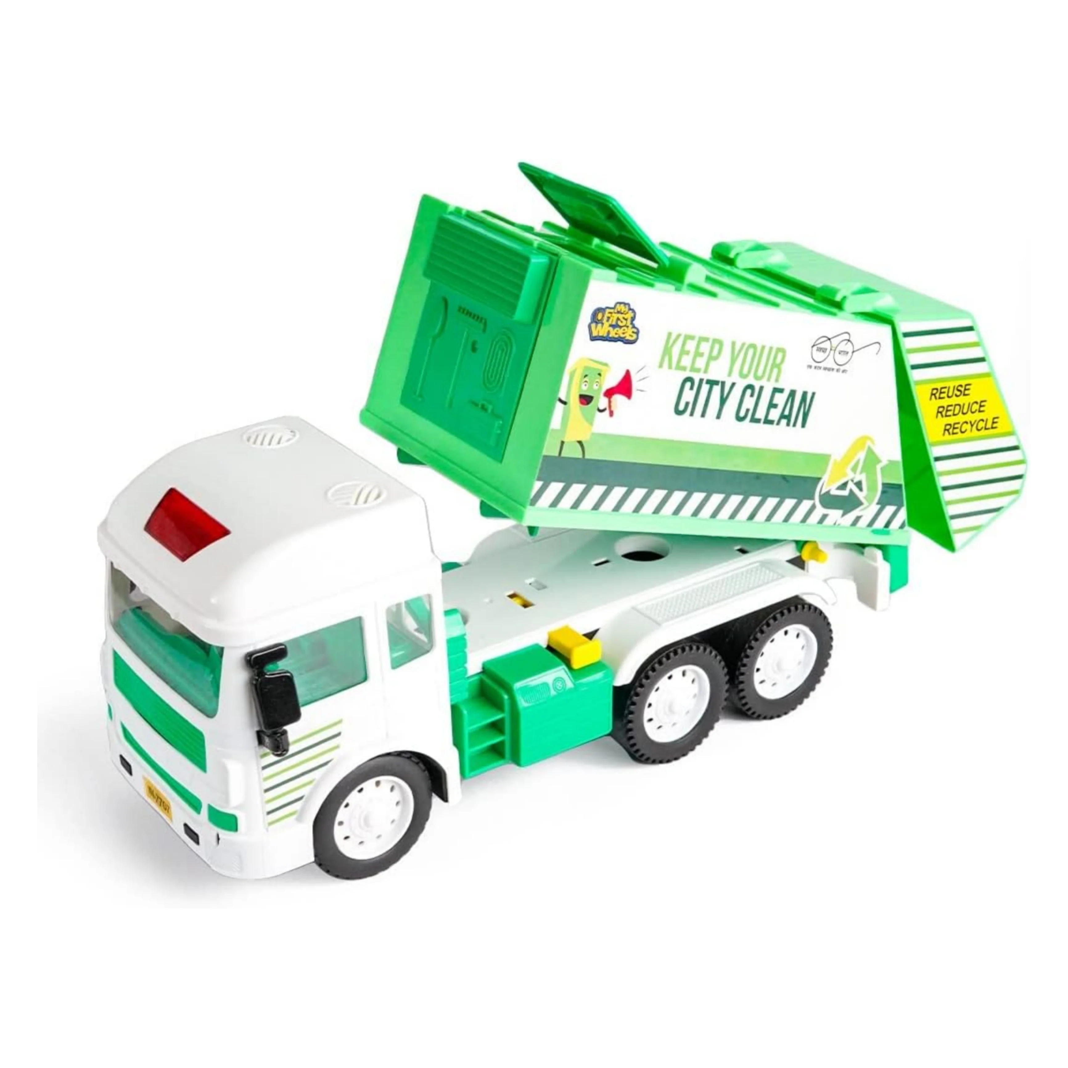 Ratna's My First Wheels Garbage Truck | Friction Powered Big Size Vehicle for Kids - Image 2