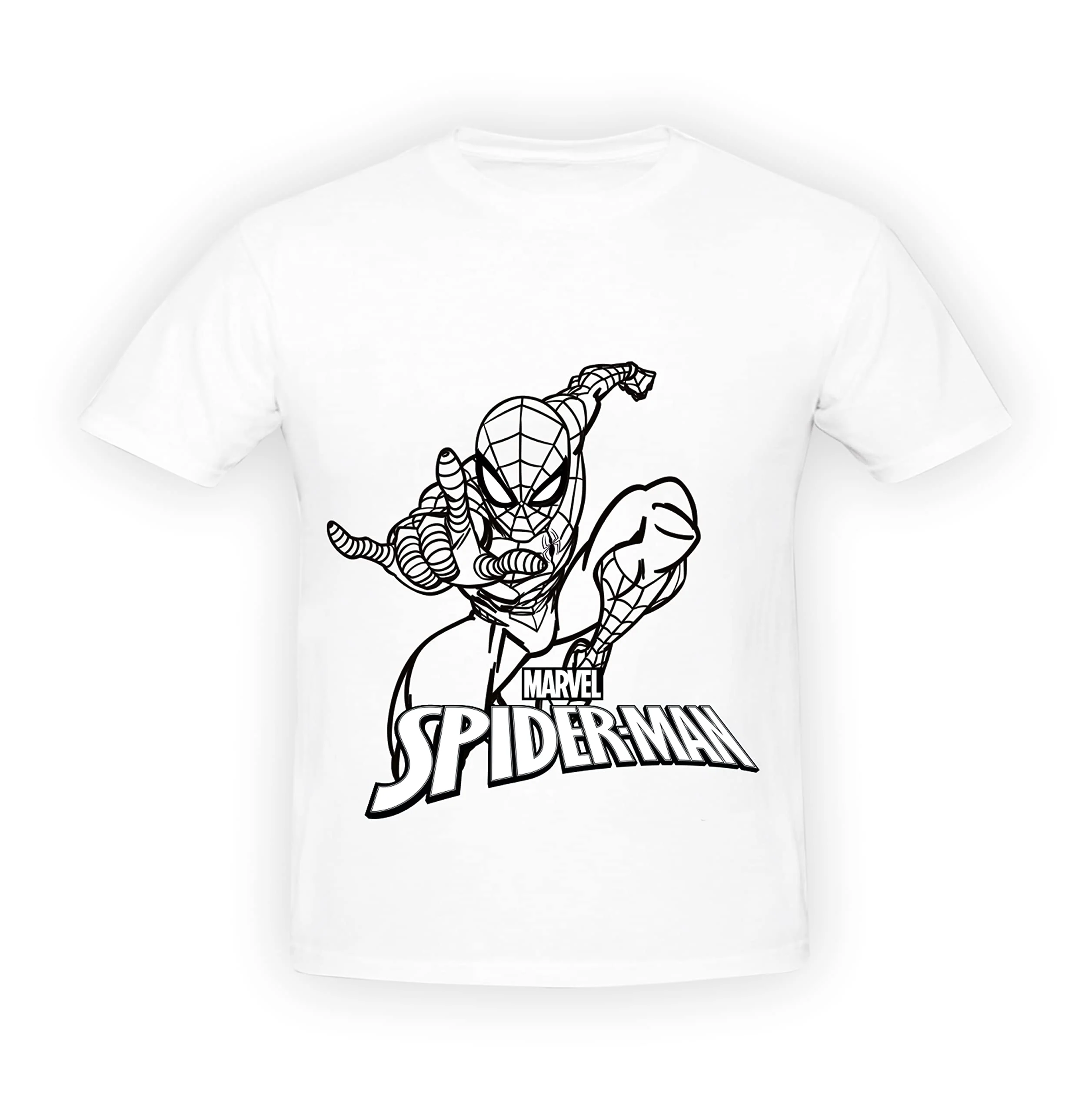 Ratna's Paint Your T-Shirt Marvel Spiderman Theme DIY Kit with Free Size T-Shirt for 5-12 Years Kids (Spiderman) - Image 2