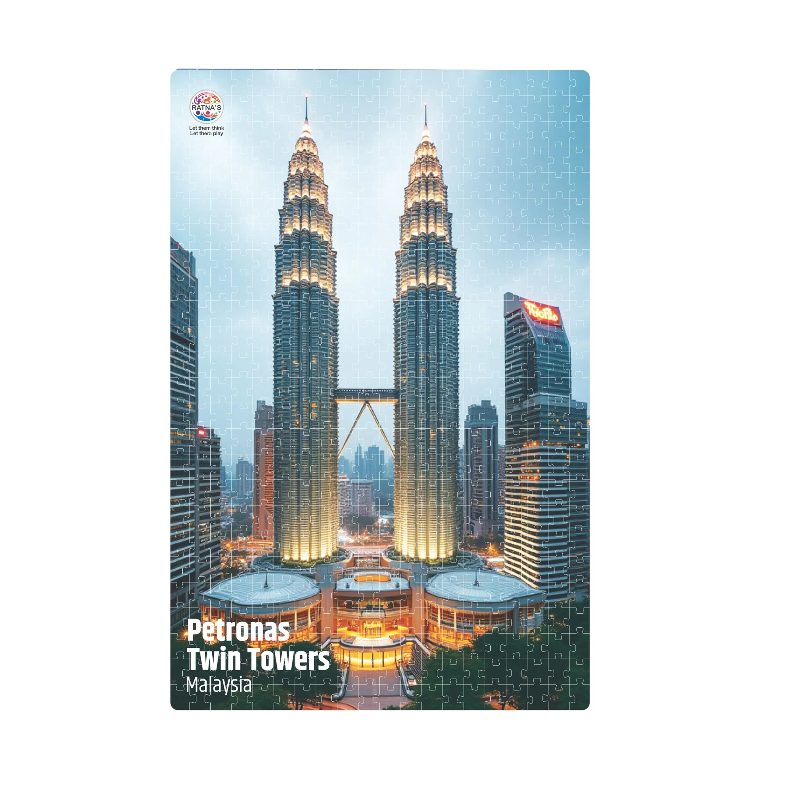 Ratna's Petronas Twin Towers Malaysia 500 Pieces Jumbo Floor Jigsaw Puzzle (Size: 98 cm * 67 cm) - Image 4