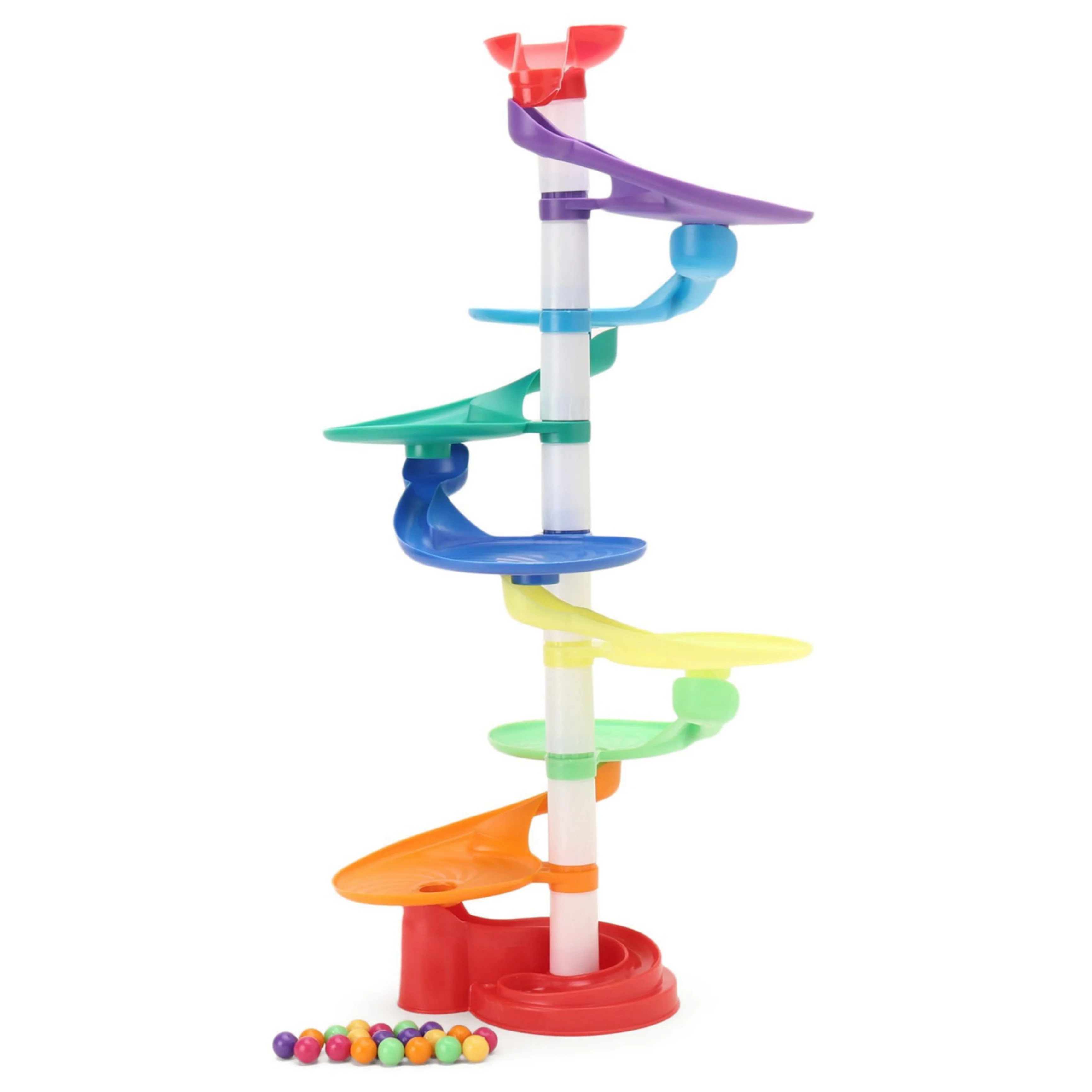 Ratna's Rainbow Whirlpool 7 Layer Ball Drop and ROLL Swirling Tower for Baby and Toddler Development of Age 3+ Years Kids Multicolour - Image 4