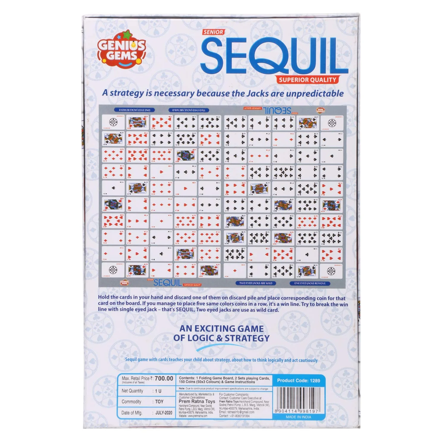 Ratna's Sequil Game an Exciting Game of Logic & Strategy - Image 5