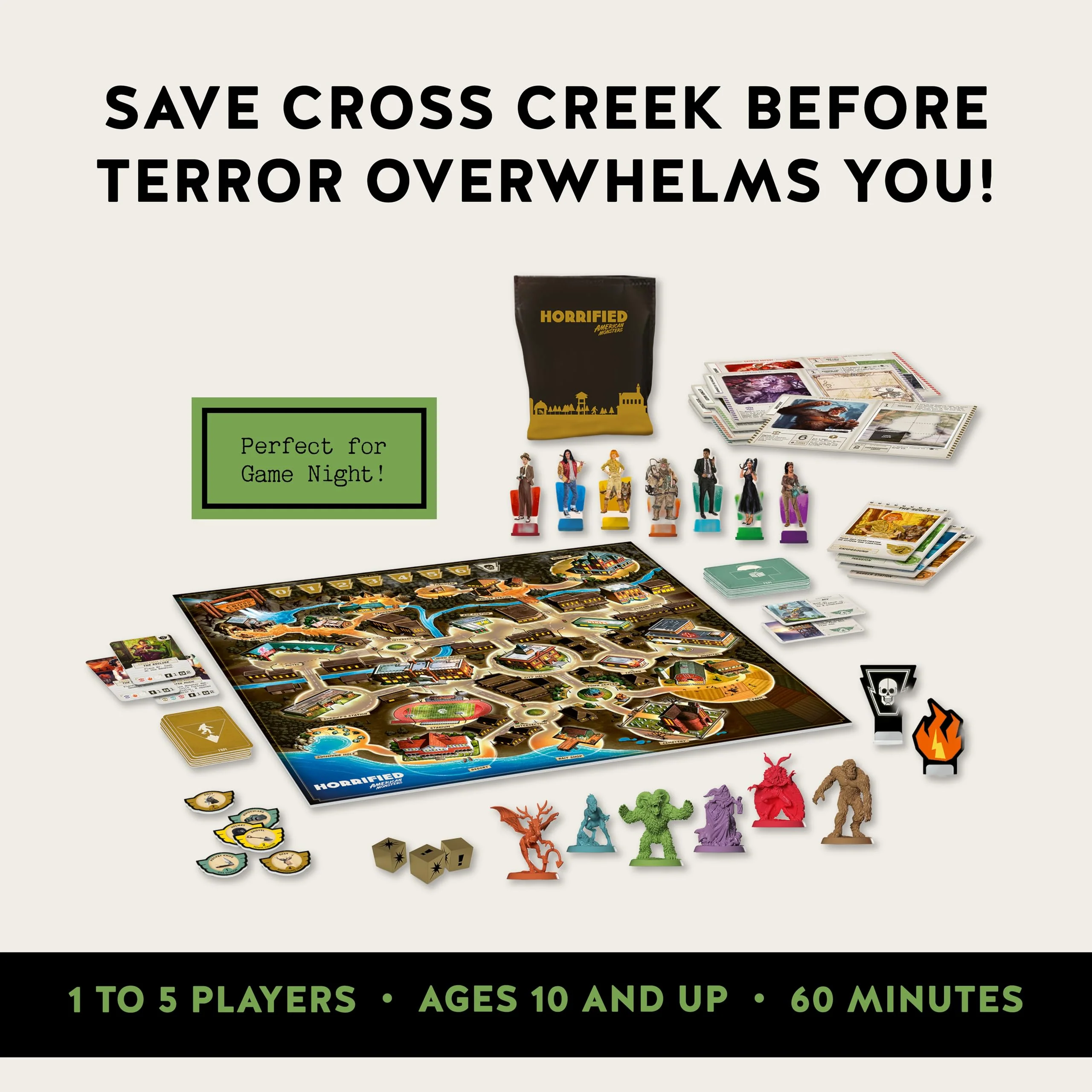 Ravensburger Horrified Games American Monsters Strategy Board Game - Image 3