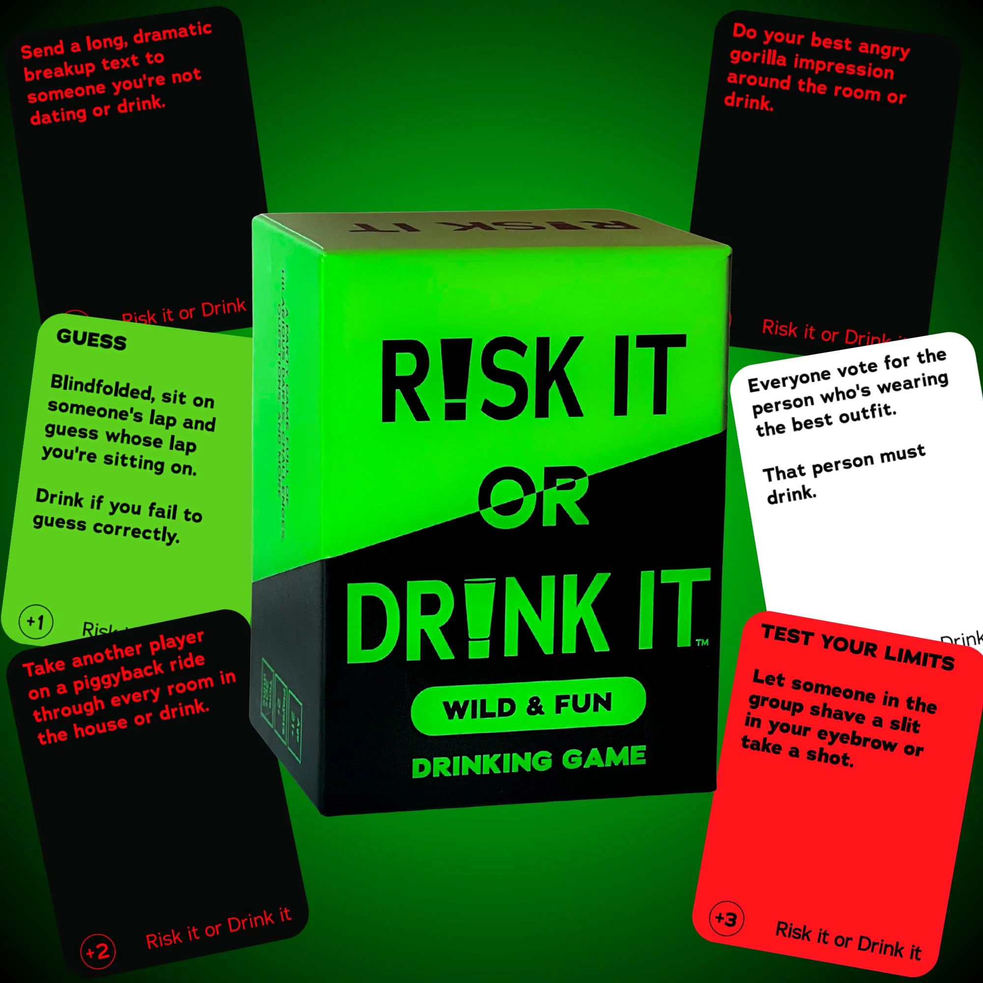 RISK IT OR DRINK IT Wild & Fun Drinking Game for Parties: 150 Hilarious Dares & Risky Questions for Adults Games Nights - Image 5
