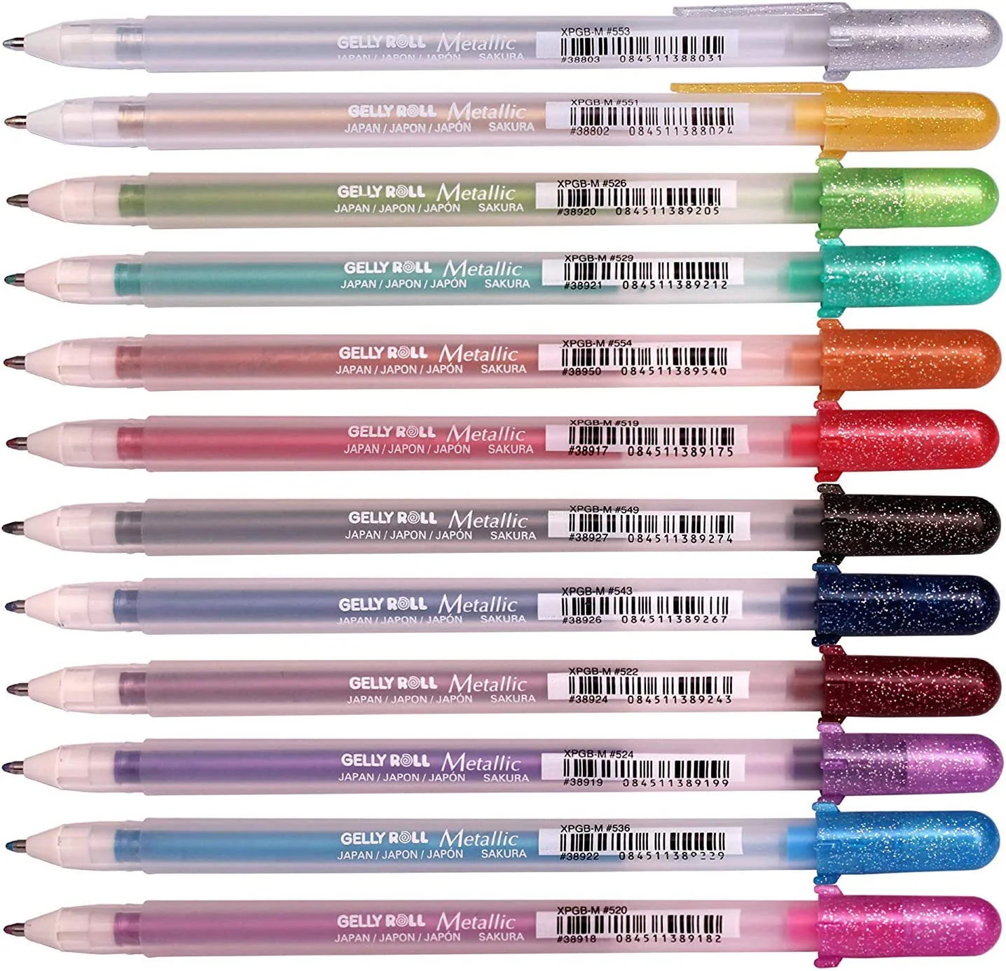 Sakura Gelly Roll Metallic Gel pens - set of 12 assorted colors - Metallic shades - Image 3