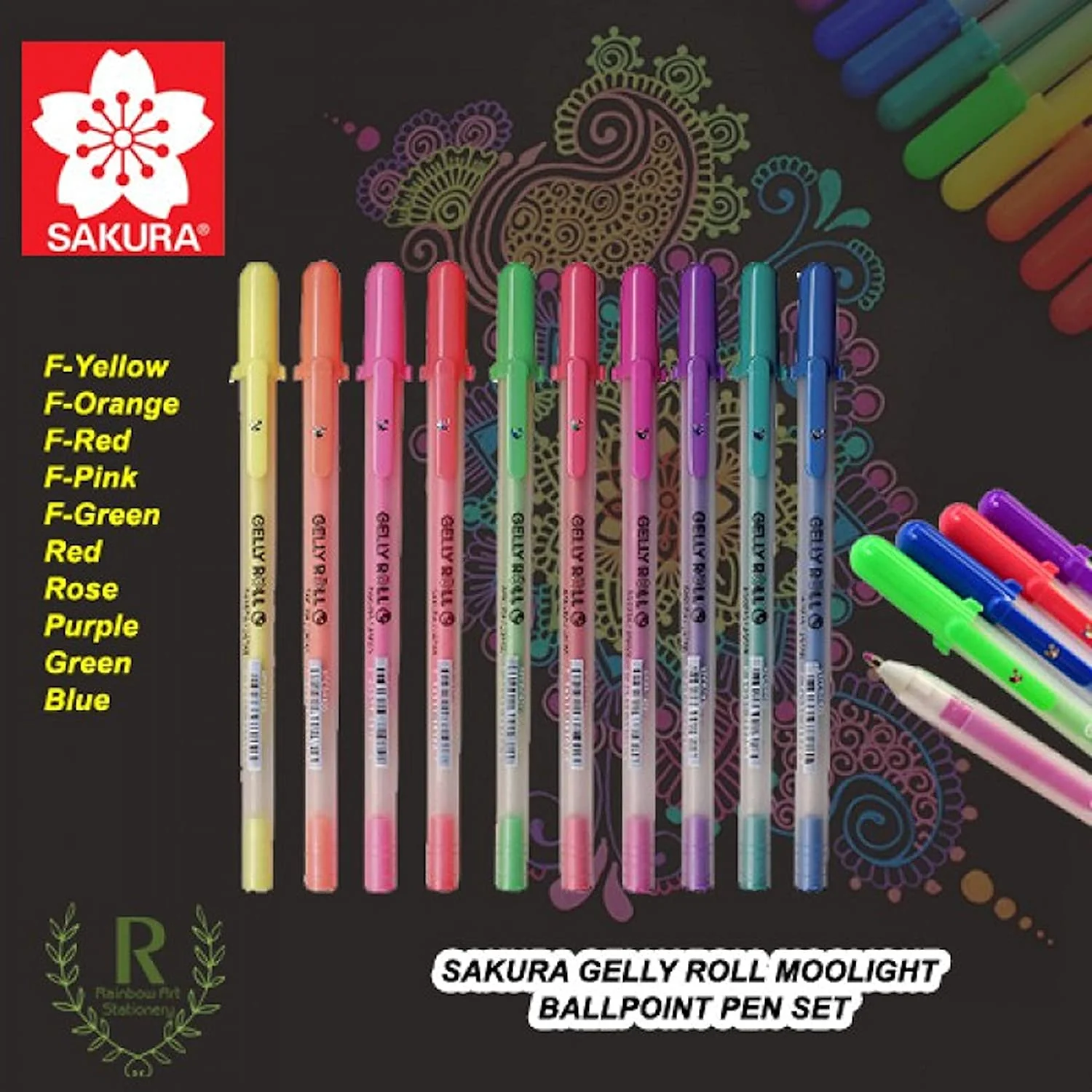 Sakura GellyRoll Moonlight Pens Set of 12 Colors - Image 5