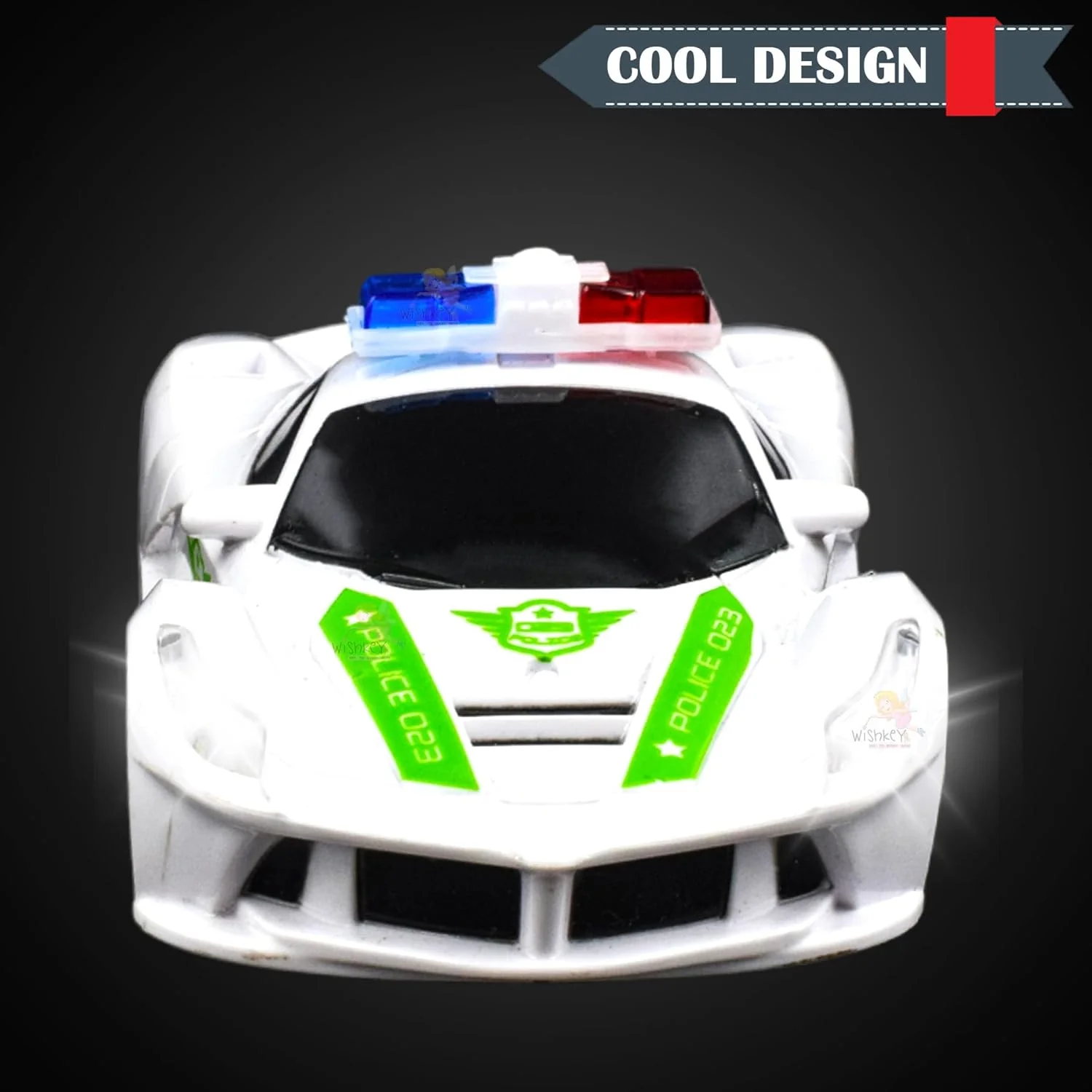 SEEDO Remote Control Police Car, 4 Wheel Drive, Strong Rubber Tyres, Classy Look, No Sharp Edges, for Kids, Featuring Anti-Skid Wheel Rubber Grip - Image 7