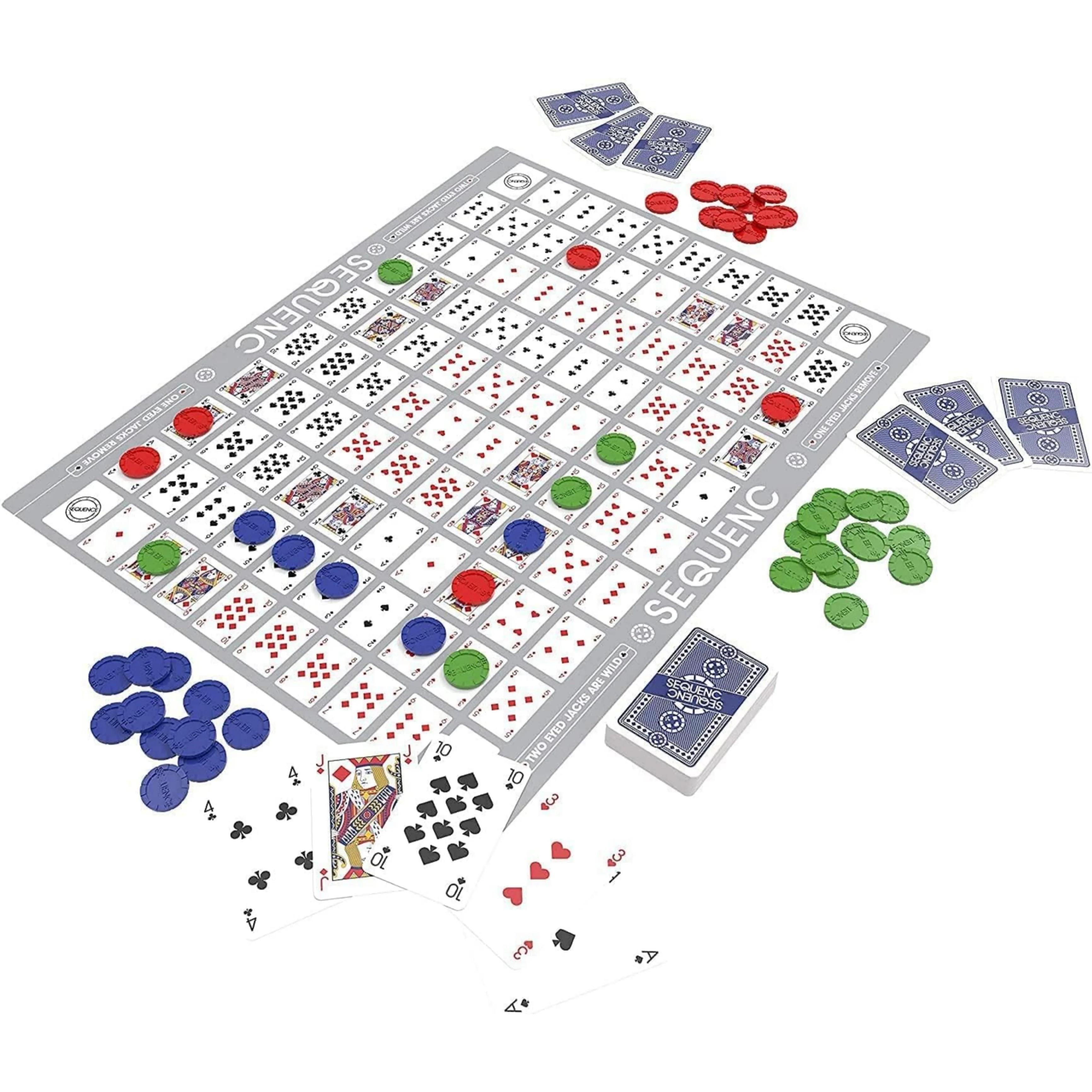 Sequence Board Game | Make 5 in a Row | Family Games for Adults and Kids | Board Game for Family - Image 3