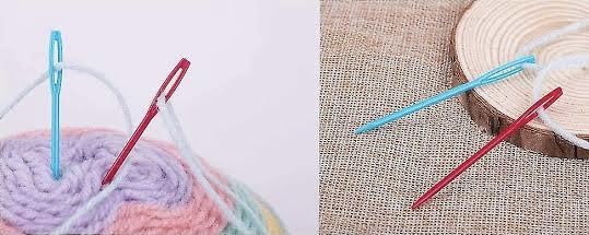 Sewing Plastic Needle 5 Pc's Hand Lacing Knitting Crocheting Weaving Embroidery - Image 2