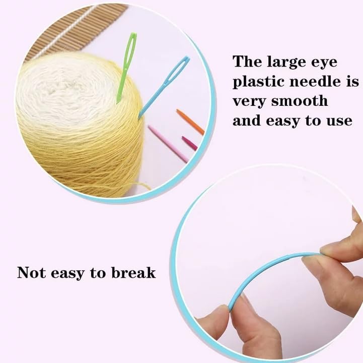 Sewing Plastic Needle 5 Pc's Hand Lacing Knitting Crocheting Weaving Embroidery - Image 3