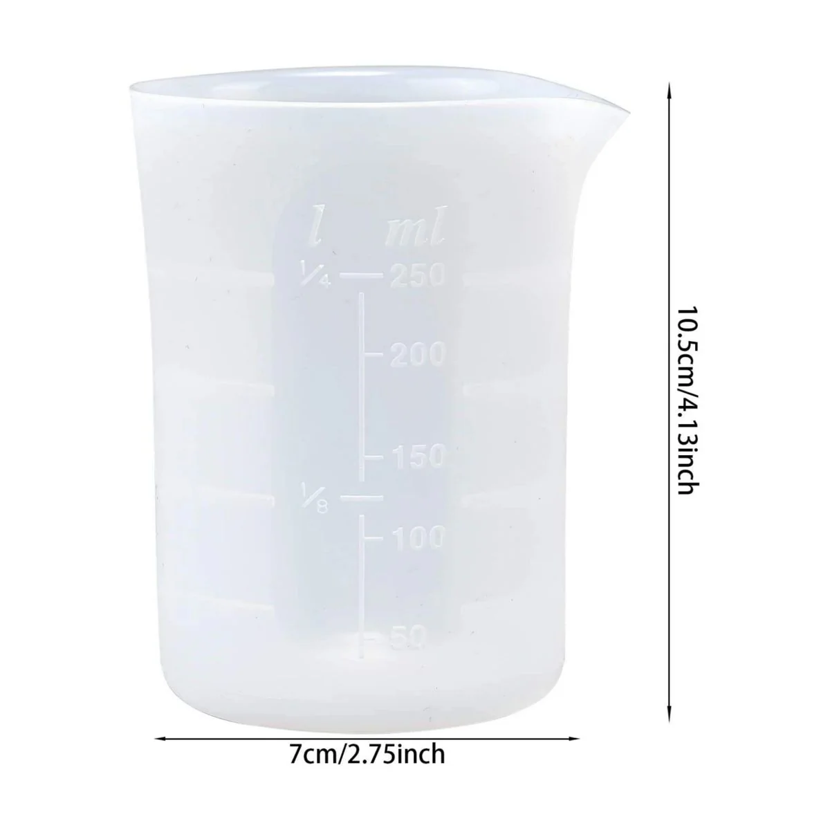 Silicone Mould Measuring Cup 250ml + 1 Stir Stick Free - Image 2