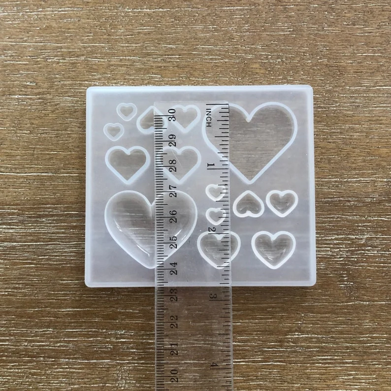 Silicone Mould 14 PC's Heart - Image 3