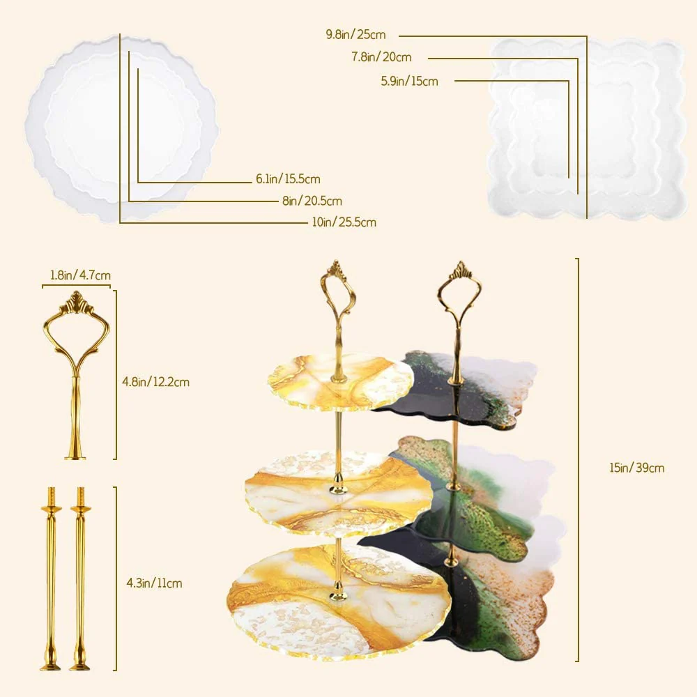 Silicone Mould 3 Tier Cake With Stand - Image 3