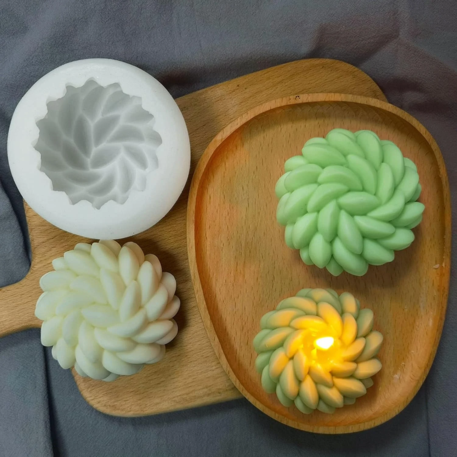 Silicone Mould 3D Candle - Image 3