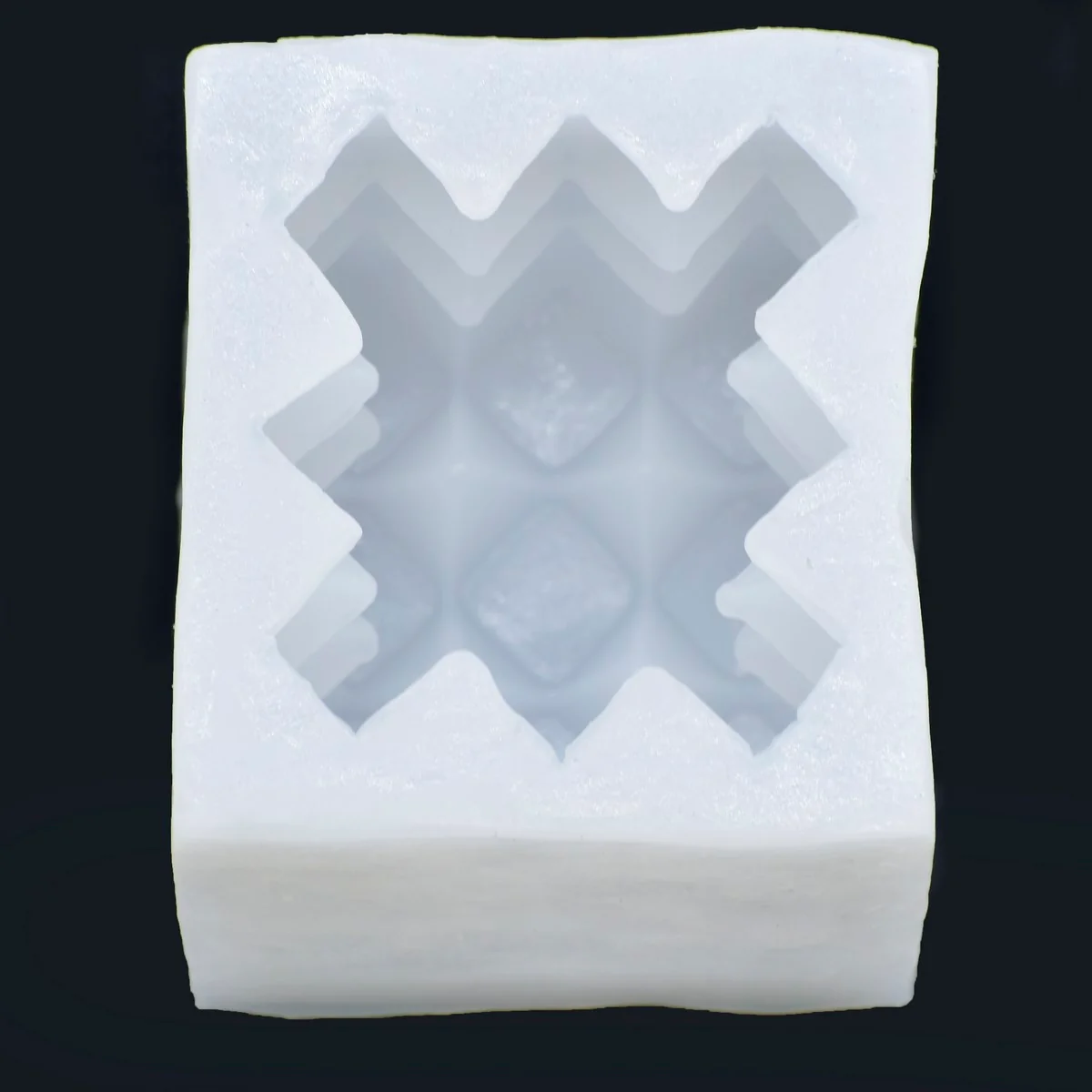Silicone Mould 3D Candle Diamond Cube - Image 2