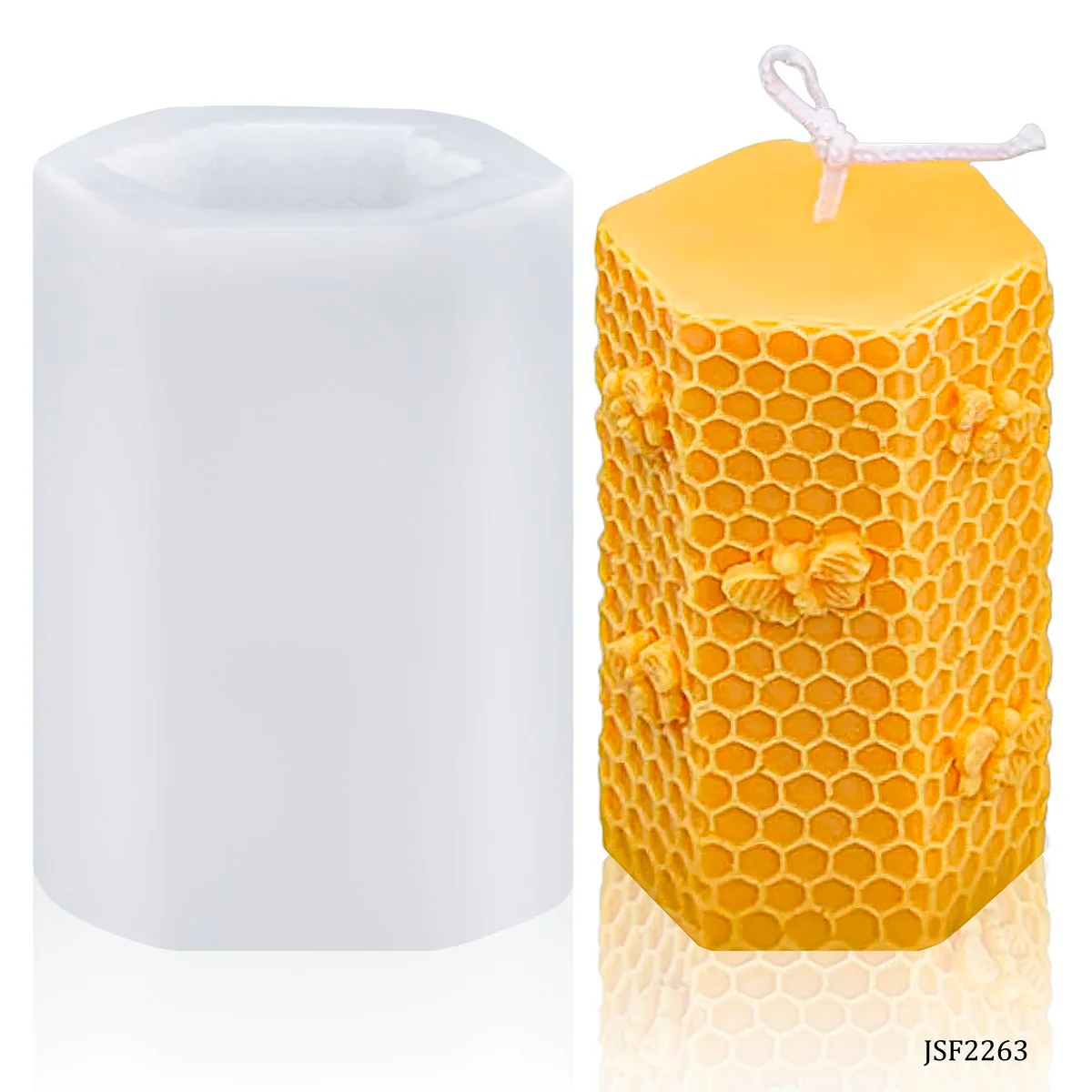 Silicone Mould 3D Candle HoneyComb