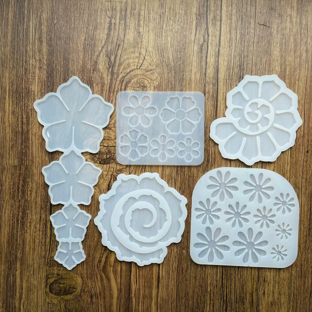 Silicone Mould 3D Flower Combo - Set of 5