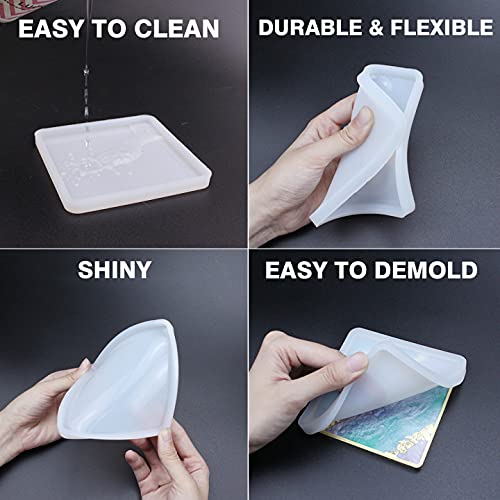 Silicone Mould 4 Inch Square Coaster - Image 2